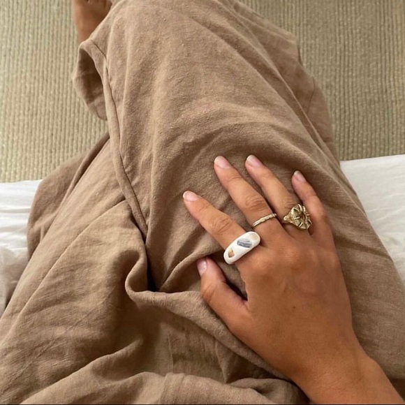 SOLD ON IG Boheme Goods Linen Trouser Tan - Picture 4 of 7